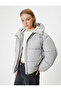 Short Inflatable Coat Hooded Zippered Pocket Comfortable Fit - 2