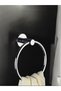 5 Years Warranty Deltaline Stylish Modern Premium New Model Stainless Steel Round Towel Holder - 2