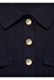 Buttoned Knitwear Dress - 6