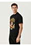 Black Figure Printed Logo T-Shirt Size: XL - 3