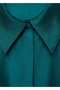 Satin Shirt with Hidden Buttons - 7
