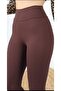 High Waist Ribbed Knitted Gathering Leggings - 2