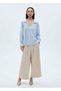 Cotton Blouse with Puffy Sleeves - 2