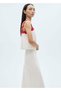 Contrast Detailed Midi Skirt - 5