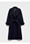 Pure Wool Overcoat with Belt - 3