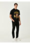 Black Figure Printed Logo T-Shirt Size: XL - 2