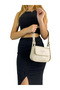 Women's Cream Hand and Shoulder Bag with Cover - 3