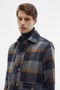 Wool Mixed Plaid Casual Jacket - 2