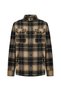Men's Black Plaid Oversized Jacket - 5