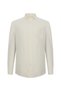 Men's Beige Regular Fit Long Sleeve Shirt - 5