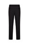Men's Black Straight Fit Elastic Waist Pants - 4