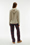Plaid Waist Tie Track Pants - 2