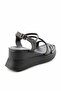 Women's Black Sandals K05823070709 - 4