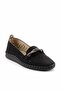 Black Platinum Stoned Women's Ballerinas01257060509 - 3