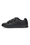 Women's Black Low-Top Casual Sneakers with Triple Velcro Strap - Sleek Everyday Style and Comfort - 2