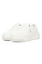 Women's White Low-Top Sneakers - Chunky Outsole With Foam Padding, Minimalist Lace-Up Design - 3