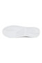 Women's White Casual Sneakers with Black Accent - Velcro Strap Design and Comfort Cushioned Sole - 6