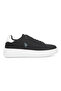Men's Black Low-Top Sneakers - Modern Style with Lace-Up Design and Comfort Cushioned Sole