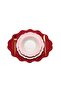 Embroidery Detailed Red Leather American Placemat/ Placemat/ Placemats