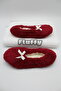 Women's Booties Slippers - Foldable Non-Slip Soundless Sole - Red - 2