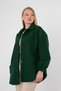 3014A Shirt Collar Buttoned Jacket Emerald - 6