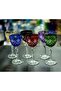 Handcrafted Cut Crystal Footed Tassel Patterned Luxury Footed Goblet 6 Pieces 165Cc - 4