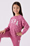 Girl's Tracksuit Set Dark Lilac - 2