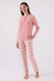 Women's Pink Long Sleeve Pajama Set