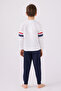 طقم بيجاما U.S. Polo Assn للأولاد، باللون الأبيض - 5