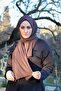 Shawl Women's Brown Single Jersey Combed Cotton Shawl Syr003 - 3