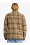 Men's Brown Venture Overshirt Sherpa Shirt Aqywt03364-Cqp1 - 5