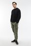 Men's Black Hooded Regular Fit Sweatshirt