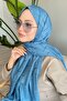 شال جاكار أزرق مخطط متعرج - 4