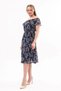 Apsen Women's Patterned Madonna Collar Midi Chiffon Dress 4448-115 - 3
