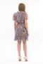 Apsen Women's Gray Ruffled Tie Collar Midi Chiffon Dress 4432-100 - 7