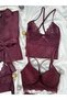 Mürdüm Vanessa Women's Satin Nightgown and Dressing Gown Dowry Set (Boxed) - 6