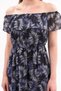 Apsen Women's Patterned Madonna Collar Midi Chiffon Dress 4448-115 - 8