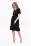 Apsen Women's Black Color Front Button Detailed Summer Midi Dress 4437-105 - 3