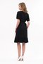 Apsen Women's Black Color Front Button Detailed Summer Midi Dress 4437-105 - 7