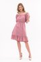 Apsen Women's Powder Waist Elastic Terry Cotton Dress 4367-95 - 4
