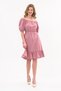 Apsen Women's Powder Waist Elastic Terry Cotton Dress 4367-95 - 3