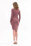 Apsen Women-Powder Chest-Windowed Long Sleeve Detailed Short Winter Knitwear Dress 4463-95 - 8