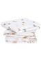 Aden + Anais - Musy Squares 3 Pack Organic Cotton Muslin Safari Dream