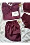 Mürdüm Vanessa Women's Satin Nightgown and Dressing Gown Dowry Set (Boxed) - 7
