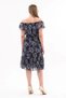 Apsen Women's Patterned Madonna Collar Midi Chiffon Dress 4448-115 - 7