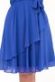 Apsen Women's Indigo Flywheel Detailed Midi Plus Size Chiffon Dress 4337-110 - 6