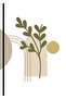 هاريكابيريف | مجموعة بوهيمية ذات أوراق ناعمة باللون الأخضر الكريمي | طاولة زجاجية مؤطرة 3 عمودية - 2