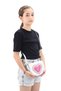 Girl's Bag with Heart Detail, Glittery Leather Look Hand and Shoulder Children's Bag - 5