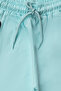 Sweatpants Waist Lace Up, Zipper Pocket Solid Color 100% Cotton Bottoming Set - 3