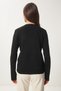 Teddy Bear Embroidered Knitwear Sweater Black Ldp0028 - 7